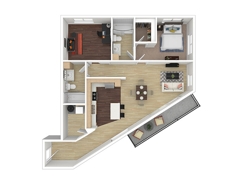 Tria Apartments Floor Plan Hemlock